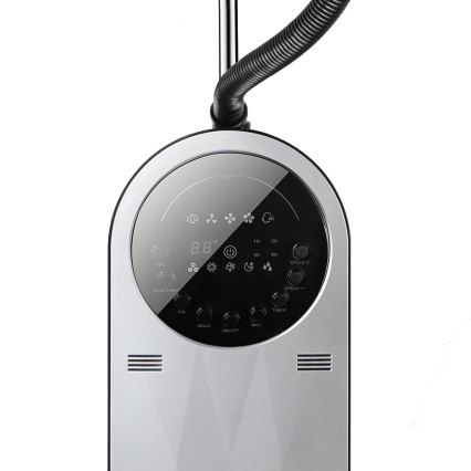Aigostar - Stående fläkt med dimeffekt 95W/230V svart/grå + fjärrkontroll