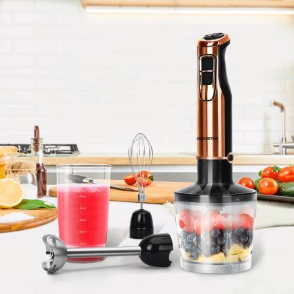 Aigostar - Stavmixer 1000W/230V ros guld