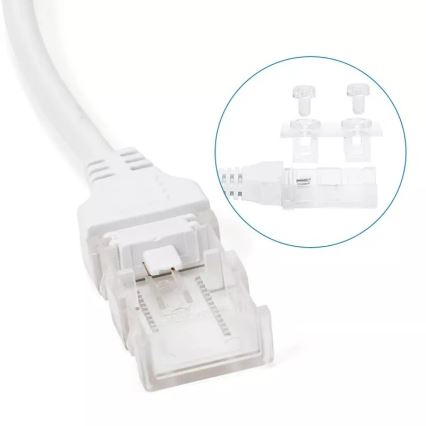 Aigostar - Strömförsörjning för LED-remsor 8 mm 600W/230V vit