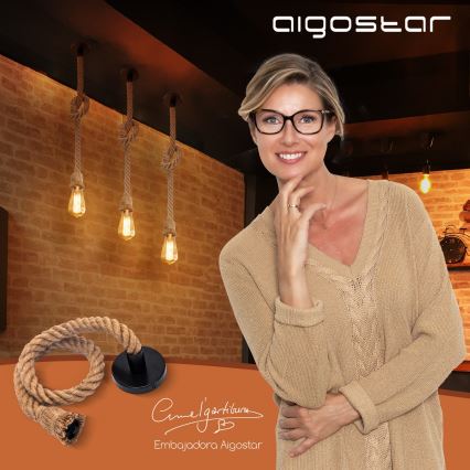 Aigostar - Strömkabel 1xE27/60W/230V