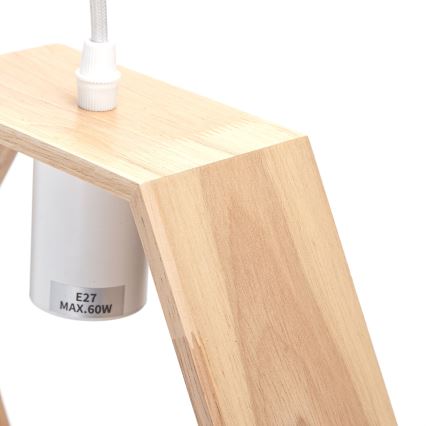 Aigostar - Takpendel med sladd 1xE27/60W/230V beige