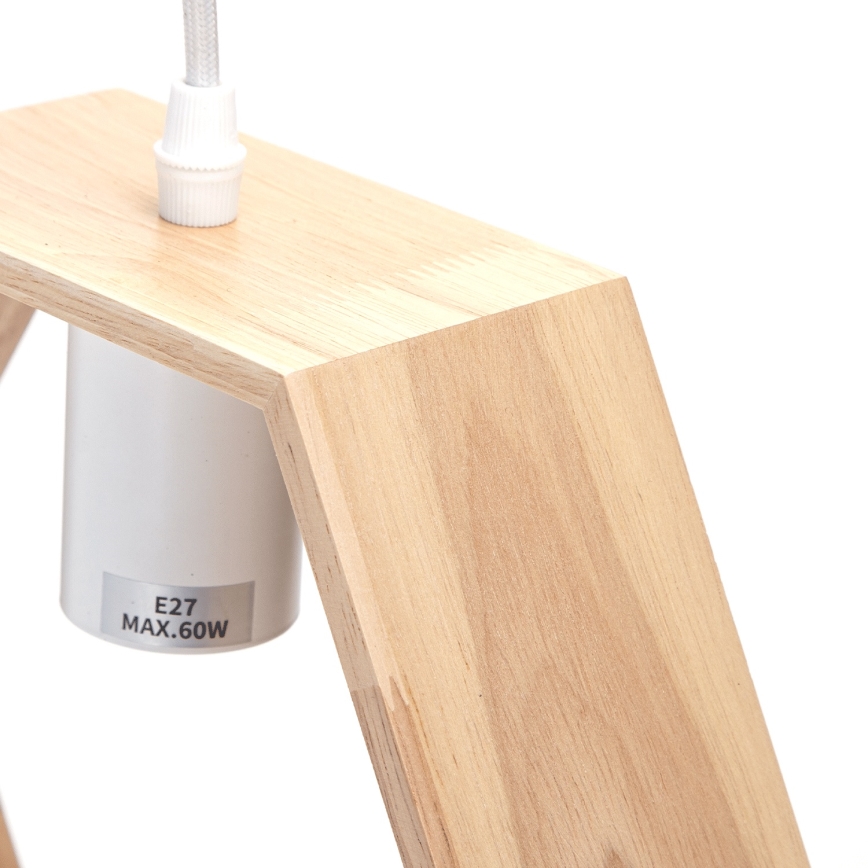 Aigostar - Takpendel med sladd 1xE27/60W/230V beige