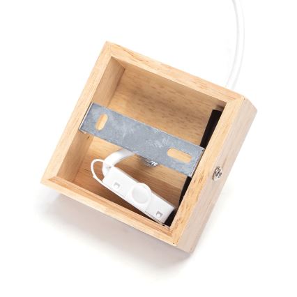 Aigostar - Takpendel med sladd 1xE27/60W/230V beige