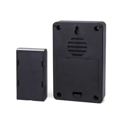 Aigostar - Trådlös ringklocka 3xAA IP44 svart/koppar