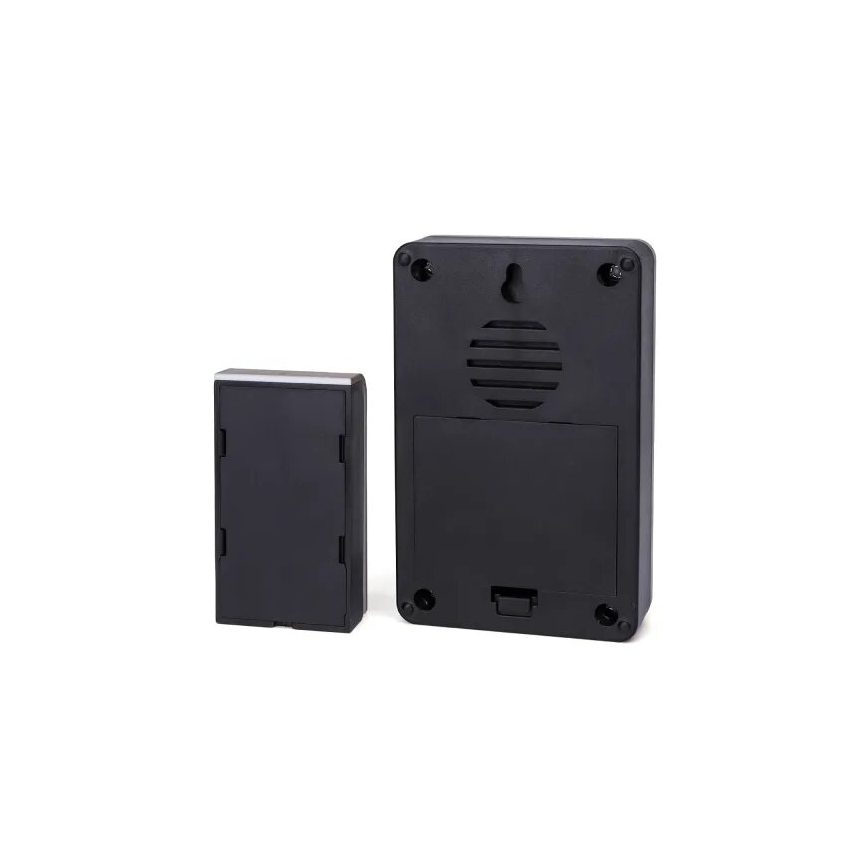 Aigostar - Trådlös ringklocka 3xAA IP44 svart/koppar