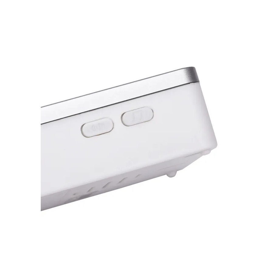 Aigostar - Trådlös ringklocka 3xAA IP44 vit/silver