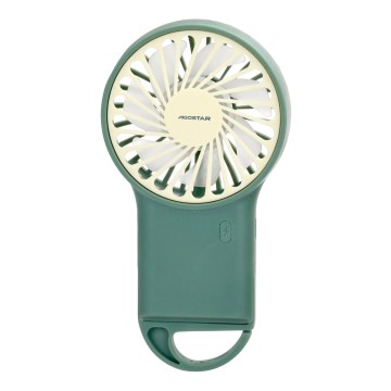 Aigostar - Uppladdningsbar fickfläkt 4W/5V 500mAh USB grön