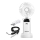 Aigostar - Uppladdningsbar handheld fan 4W/5V 1200mAh vit