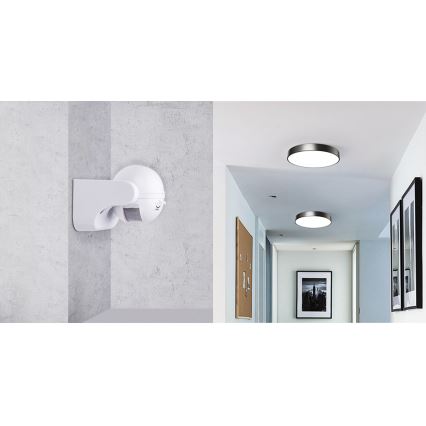 Aigostar - Utomhus infraröd rörelsesensor 230V IP44 vit