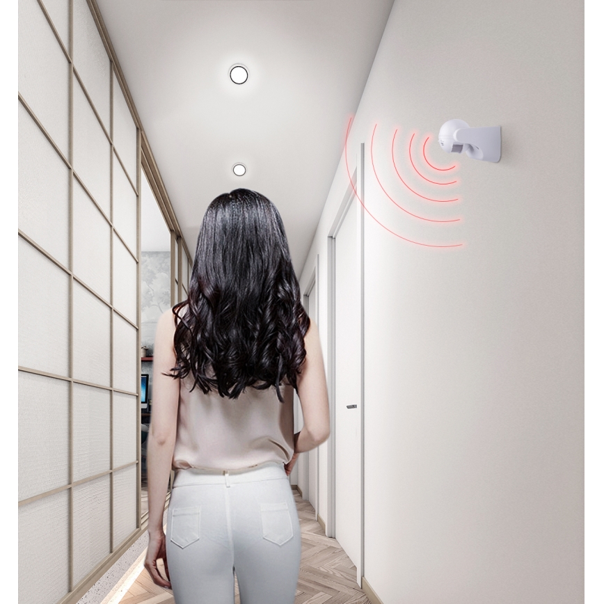 Aigostar - Utomhus infraröd rörelsesensor 230V IP44 vit