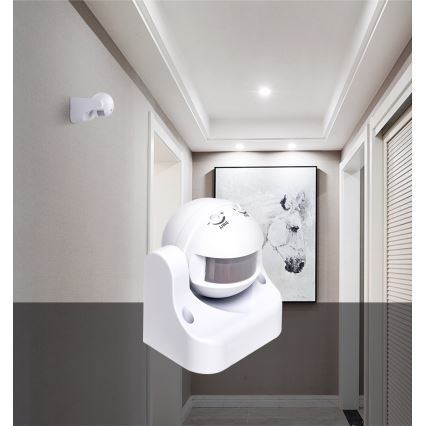 Aigostar - Utomhus infraröd rörelsesensor 230V IP44 vit
