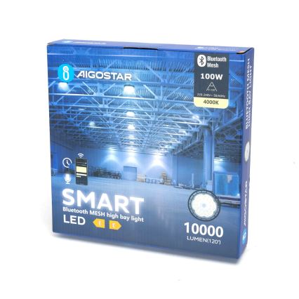 Aigostar - LED Slitstark ljusreglerad utomhus belysning MESH High Bay LED/100W/230V 4000K IP65