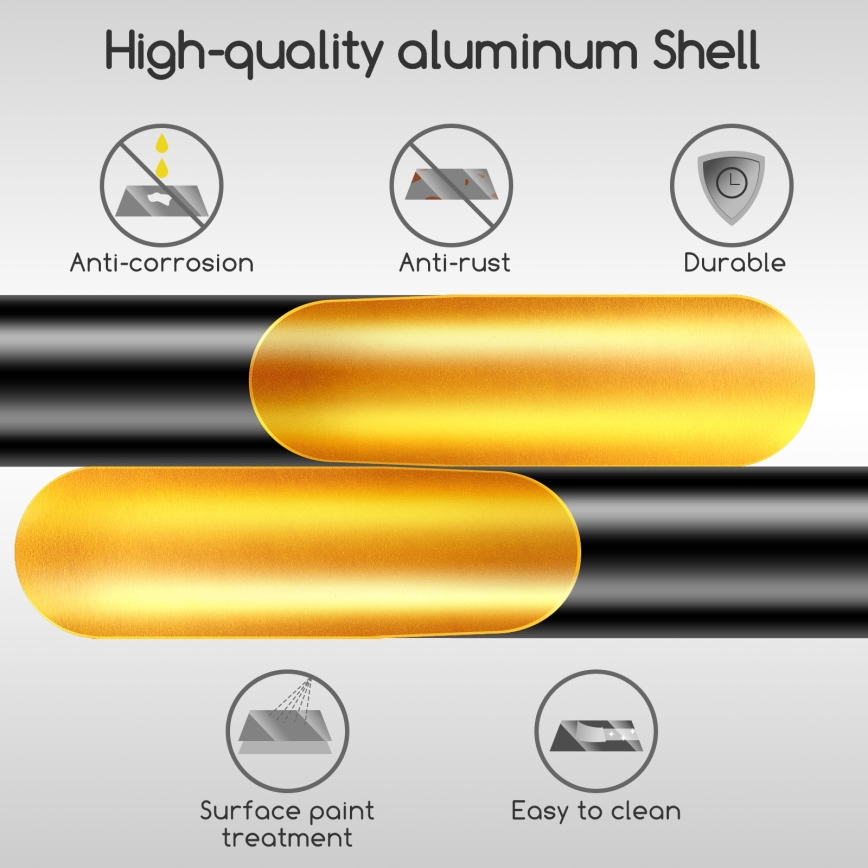 Aigostar - Vägglampa 4xE27/60W/230V