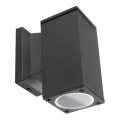 Aigostar - Vägglampa för utomhusbruk 1xGU10/230V svart IP65 vinklat