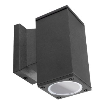 Aigostar - Vägglampa för utomhusbruk 1xGU10/230V svart IP65 vinklat
