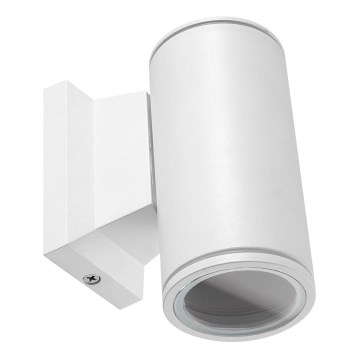 Aigostar - Vägglampa för utomhusbruk 1xGU10/230V vit IP65 rund