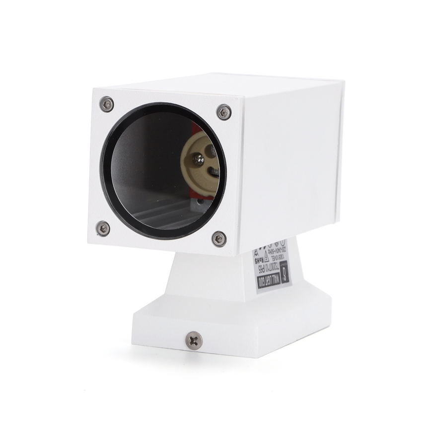 Aigostar - Vägglampa för utomhusbruk 1xGU10/230V vit IP65 vinklat