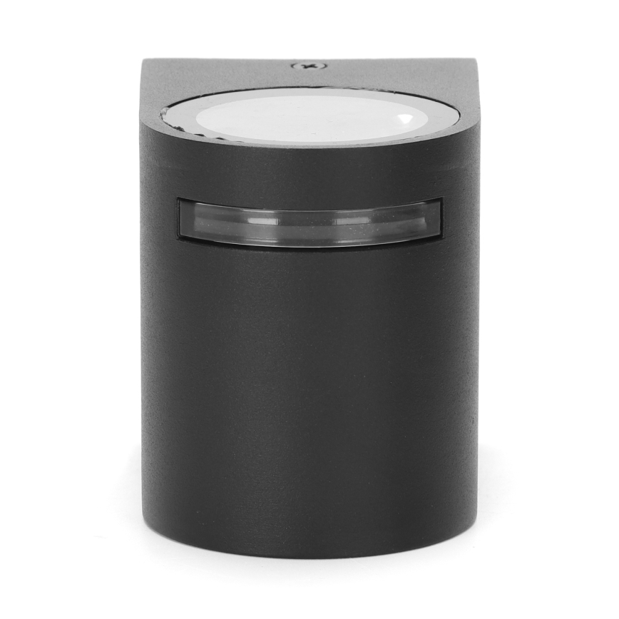 Aigostar - Vägglampa för utomhusbruk 1xGU10/35W/230V svart IP54