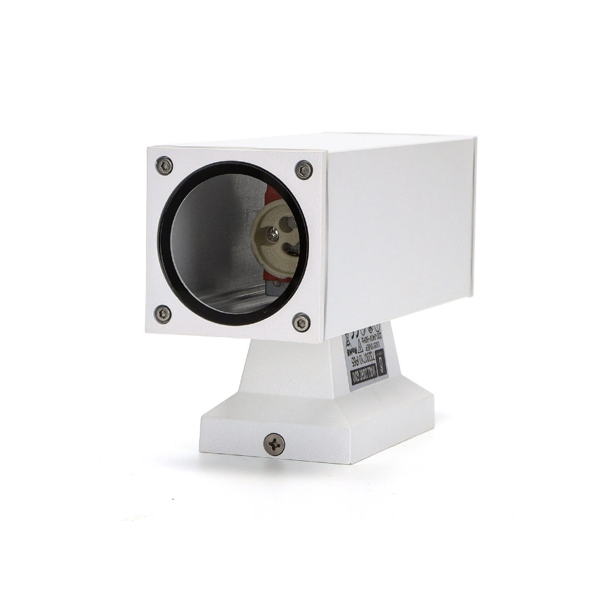 Aigostar - Vägglampa för utomhusbruk 2xGU10/230V vit IP65 vinklat