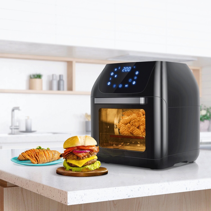 Aigostar - Varmlufts 1400W/230V 12l svart