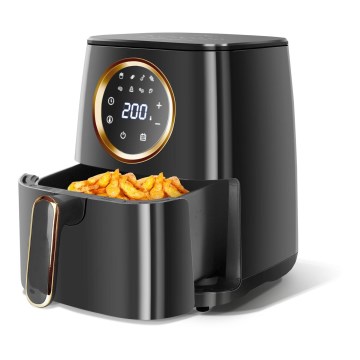 Aigostar - Varmluftsfritös 1400W/230V 4,2l svart