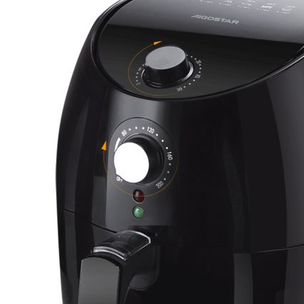 Aigostar - Varmluftsfritös 1500W/230V 3,5l svart