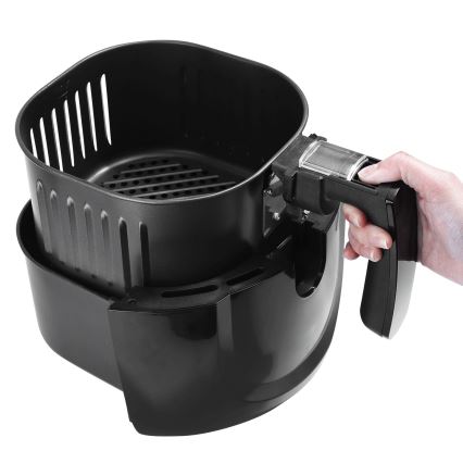 Aigostar - Varmluftsfritös 1500W/230V 3,5l svart