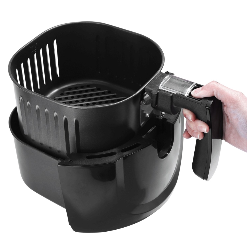 Aigostar - Varmluftsfritös 1500W/230V 3,5l svart