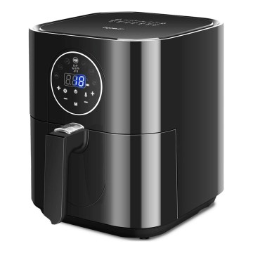 Aigostar - Varmluftsfritös 1500W/230V 3,5l svart