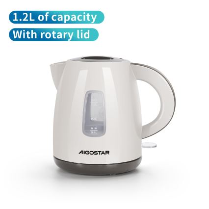 Aigostar - Vattenkokare 1,2l 2200W/230V beige