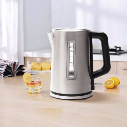 Aigostar - Vattenkokare 1,7l 2200W/230V matt krom