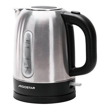 Aigostar - Vattenkokare 1,7l 2200W/230V matt krom