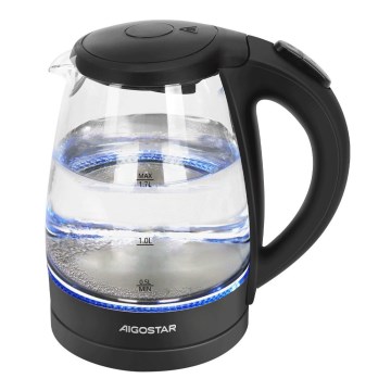 Aigostar - Vattenkokare 1,7l 2200W/230V svart