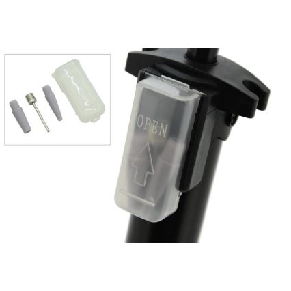 Air hand pump with pressure gauge