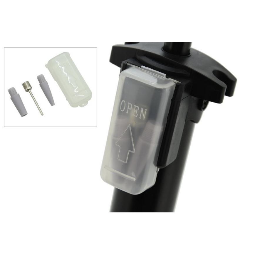 Air hand pump with pressure gauge