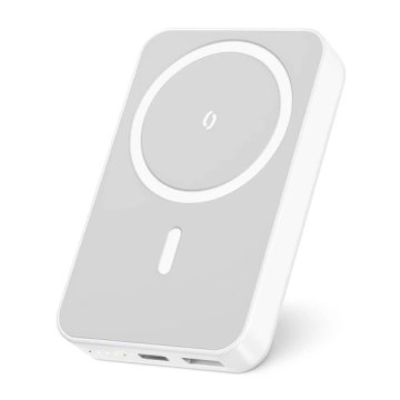Aligator AMS04WT - Powerbank med trådlös Qi- och MagSafe-laddning 10000 mAh 15W Power Delivery svart