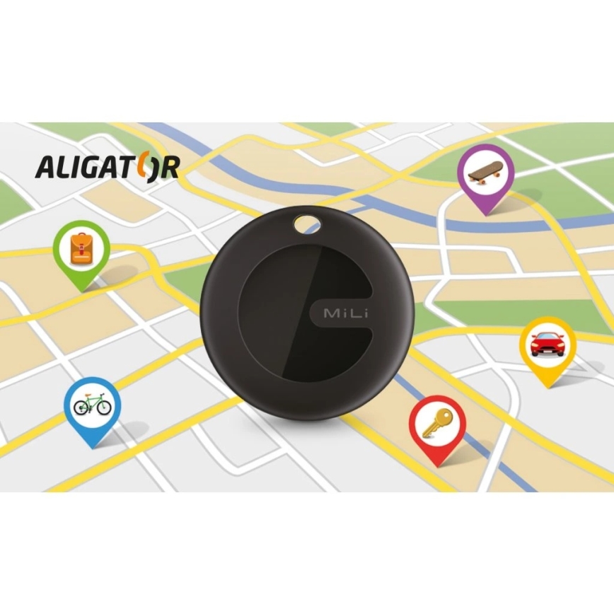Aligator APD003 - MiTag lokaliserare 1xCR2032 IP67 svart