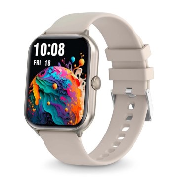 Aligator AW10SR - smartklocka Watch GO 220 mAh IP67 krämvit