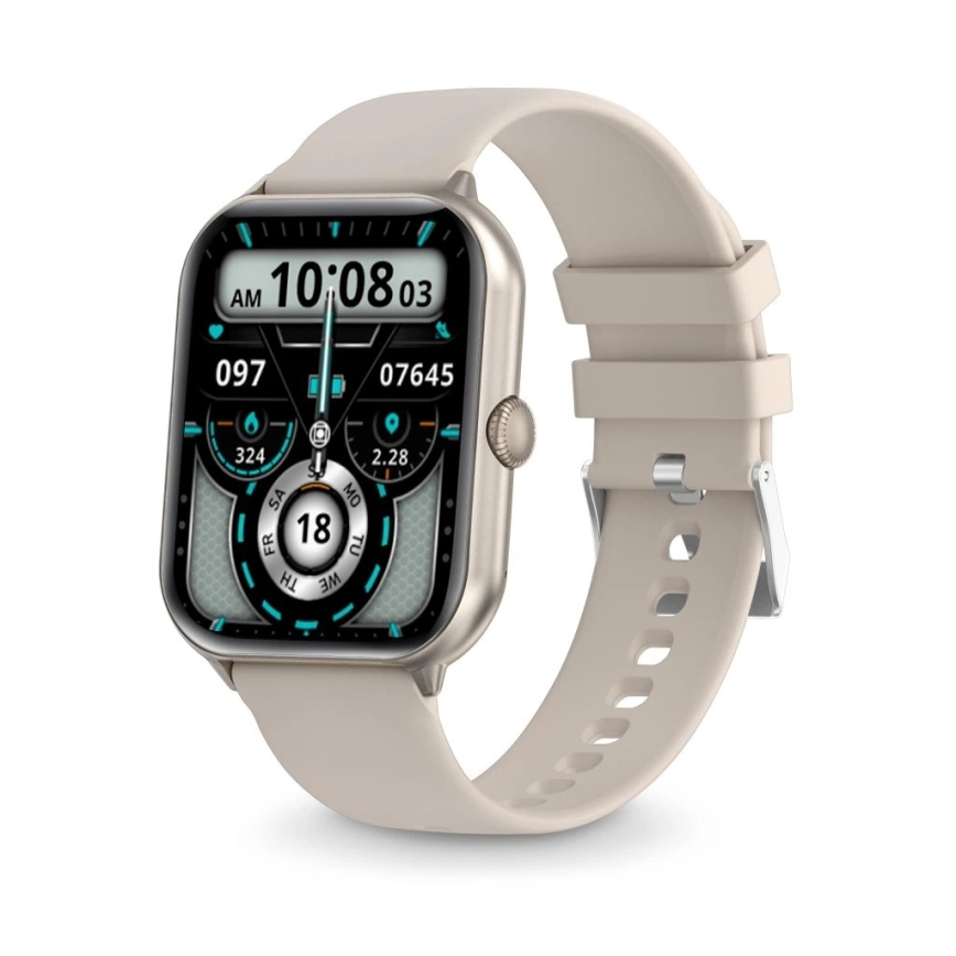 Aligator AW10SR - smartklocka Watch GO 220 mAh IP67 krämvit