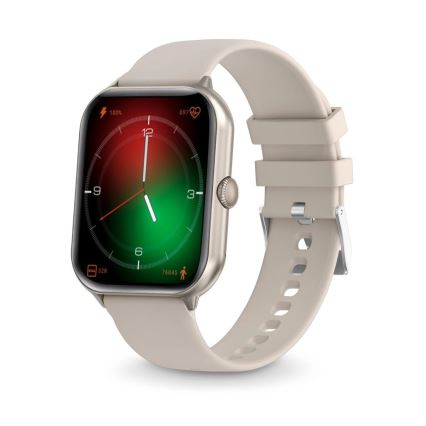 Aligator AW10SR - smartklocka Watch GO 220 mAh IP67 krämvit