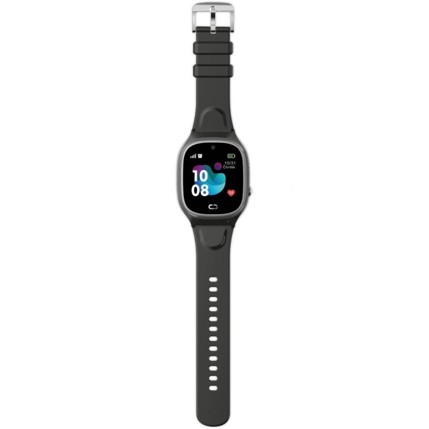 Aligator AW11BK - Smartklocka Watch Junior 2 450 mAh IP67 Wi-Fi svart