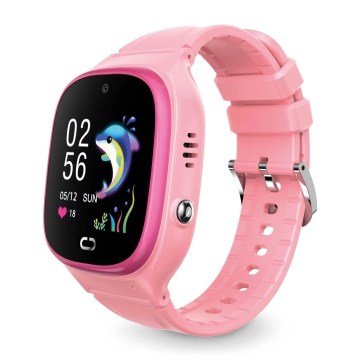 Aligator AW11PK - Watch Junior 2 smartklocka, 450 mAh, IP67, Wi-Fi, rosa
