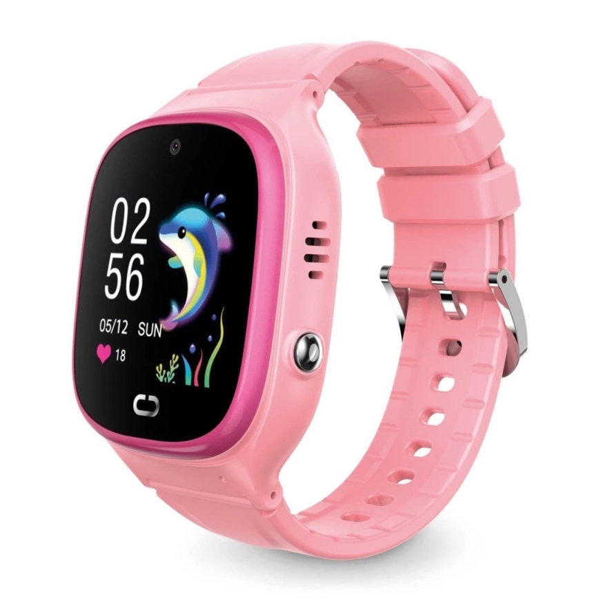Aligator AW11PK - Watch Junior 2 smartklocka, 450 mAh, IP67, Wi-Fi, rosa
