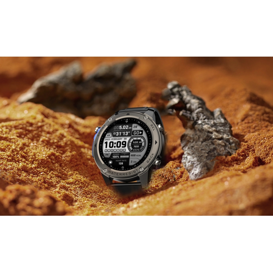 Aligator AW12BK - Smartklocka GPS 500 mAh IP69K svart