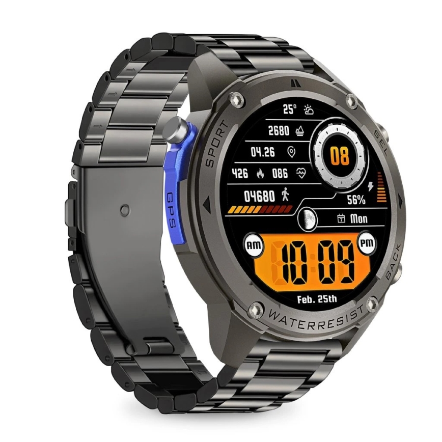 Aligator AW12BK - Smartklocka GPS 500 mAh IP69K svart