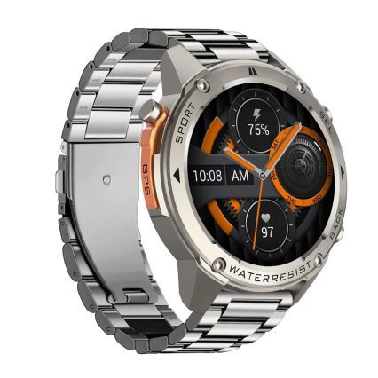 Aligator AW12SR - Smartklocka med GPS, 500 mAh, IP69K, silver