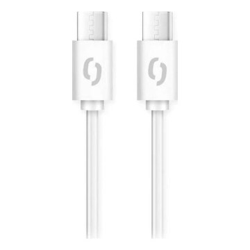 Aligator DATKP49 - USB-kabel USB-C till USB-C, 65 W Power Delivery, 1,5 m, vit