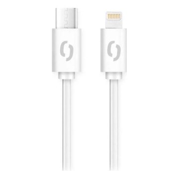 Aligator DATKP51 - USB-kabel USB-C / Lightning 30 W Power Delivery 1,5 m vit