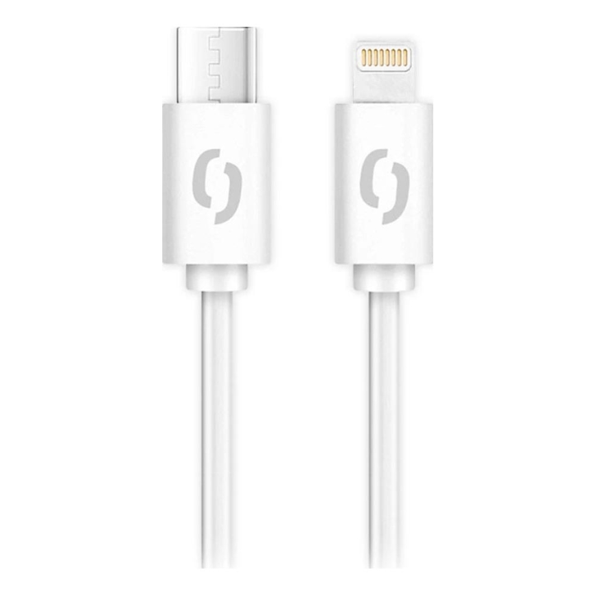 Aligator DATKP57 - USB-kabel USB-C / Lightning 30 W Power Delivery 0,5 m vit