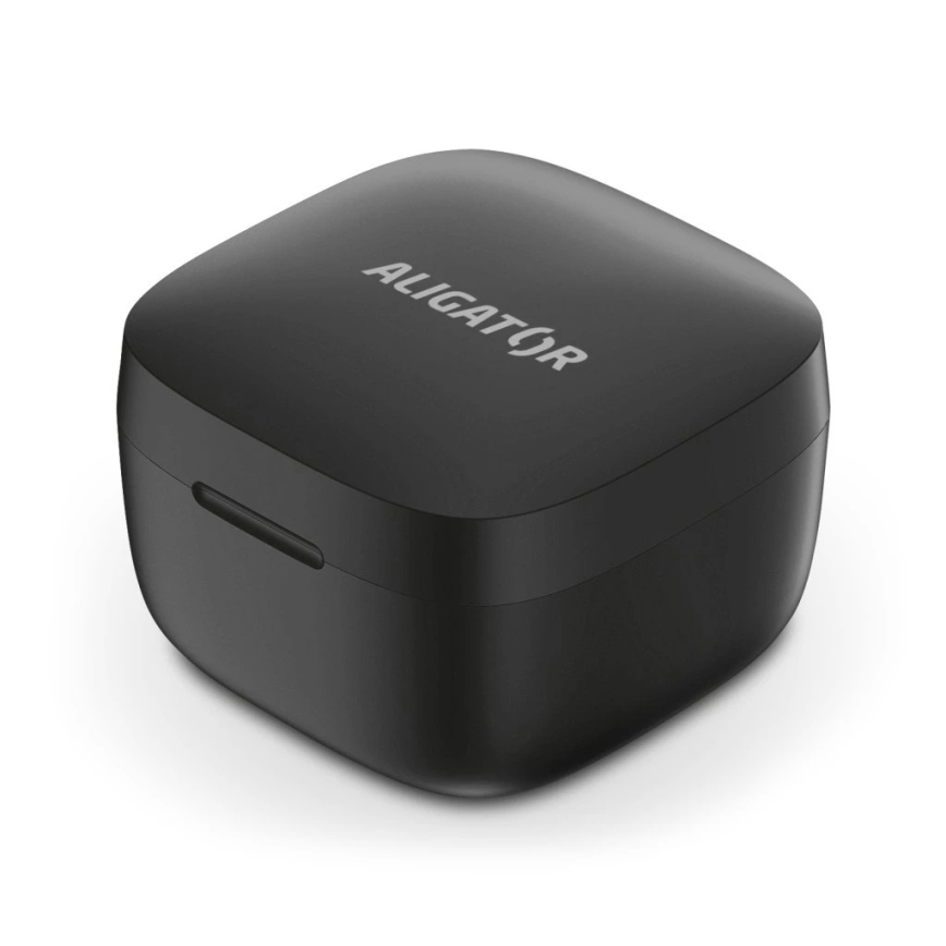 Aligator TWS05 - Trådlösa Pods LITE-hörlurar 200 mAh + 2x 30 mAh, IP30, svart